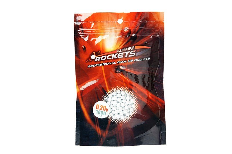 Gunfire Rockets Professional airsoft BB 0,20g 1000db Fehér 