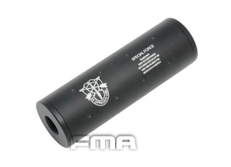 Airsoft hangtompító Special Force 107x35mm FMA Fekete
