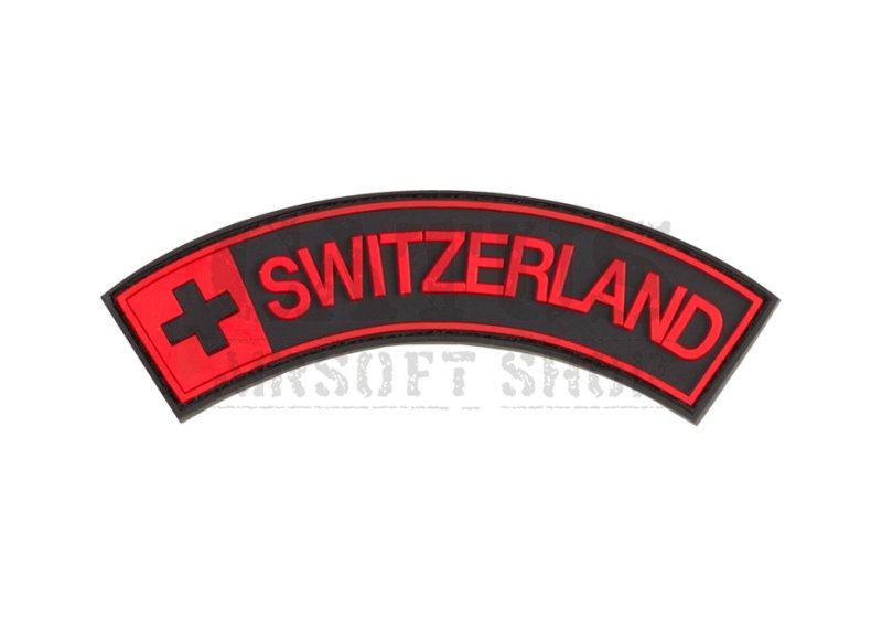 Nášivka na suchý zips 3D Switzerland Black Medic 