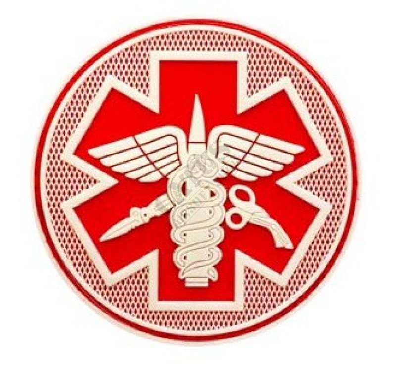 3D Felvarró - Paramedic Piros 