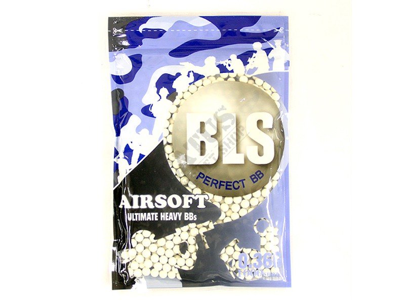 Airsoft guličky BB BLS Precision 0,36g/1000ks Biele