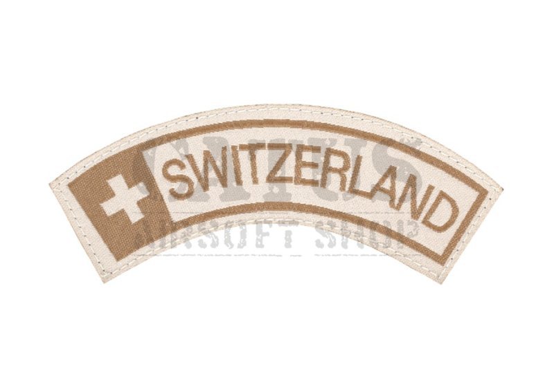 3D Velcro Patch Switzerland Tab Claw Gear Desert 