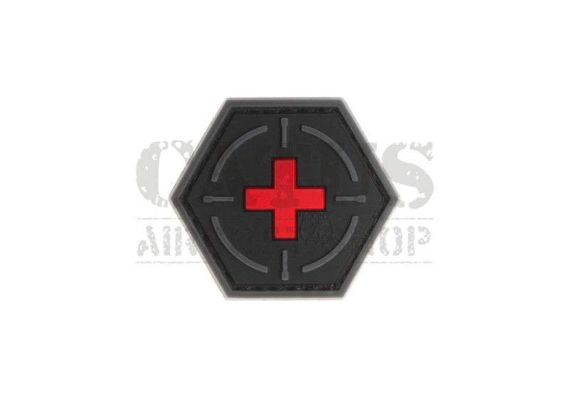 Tactical Medic Rubber Patch Piros 