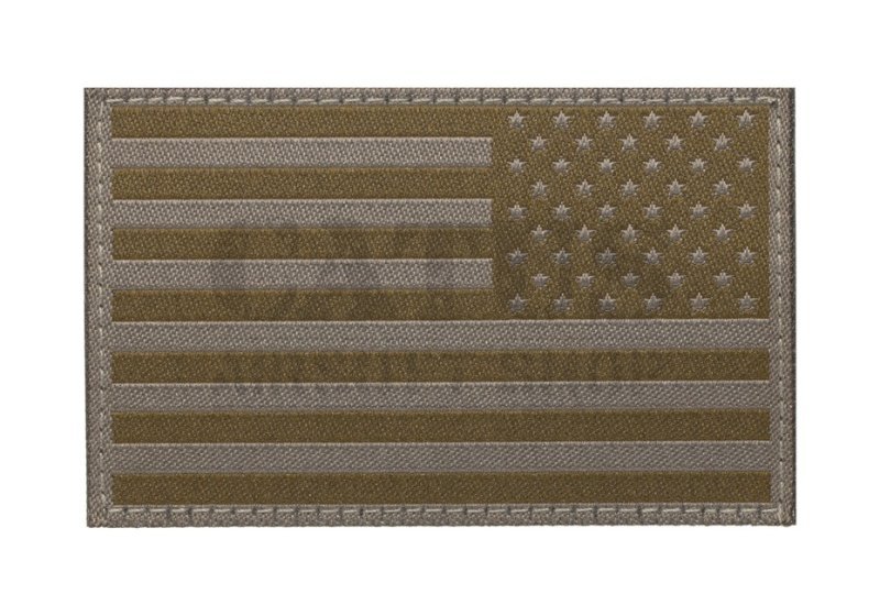 Fordított USA zászló tépőzáras felvarró Dark Grey 