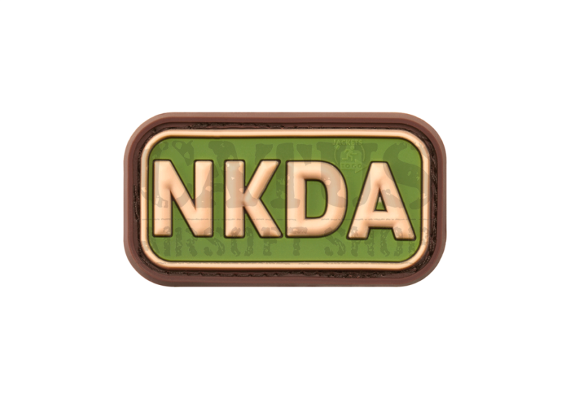 Nášivka na suchý zips 3D NKDA Oliva 