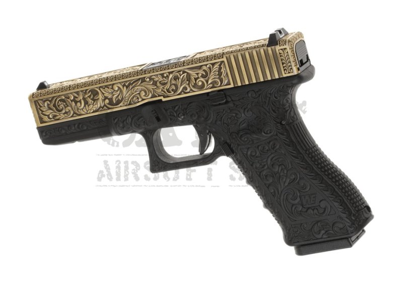 WE GBB G17 Etched Metal Version Green Gas airsoft pisztoly  