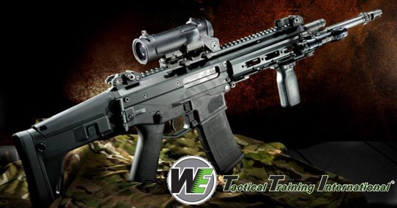 WE MSK GBBR Green Gas airsoft fegyver Fekete 