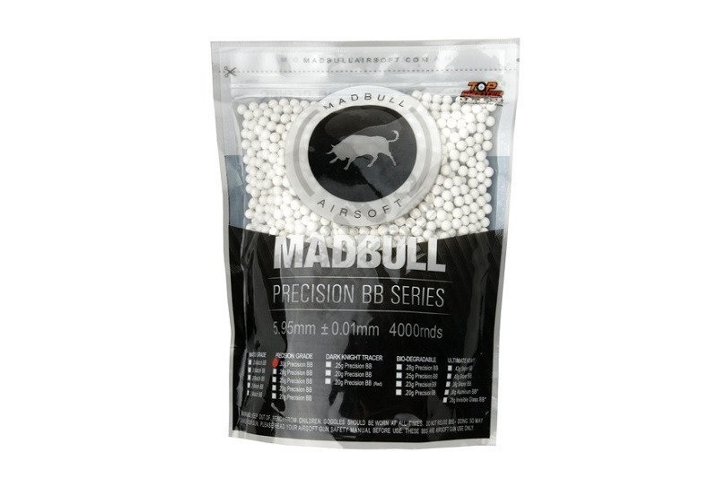 MadBull Precision Grade airsoft BIO BB 0,25g 4000db Fehér 