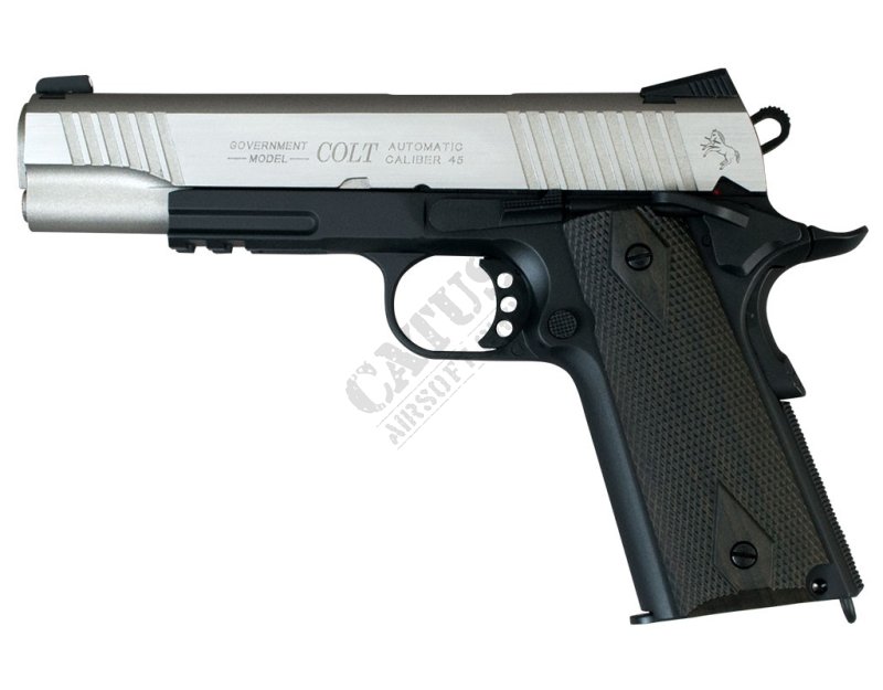 CyberGun GBB Colt 1911 Rail Co2 airsoft pisztoly Dual Tone 