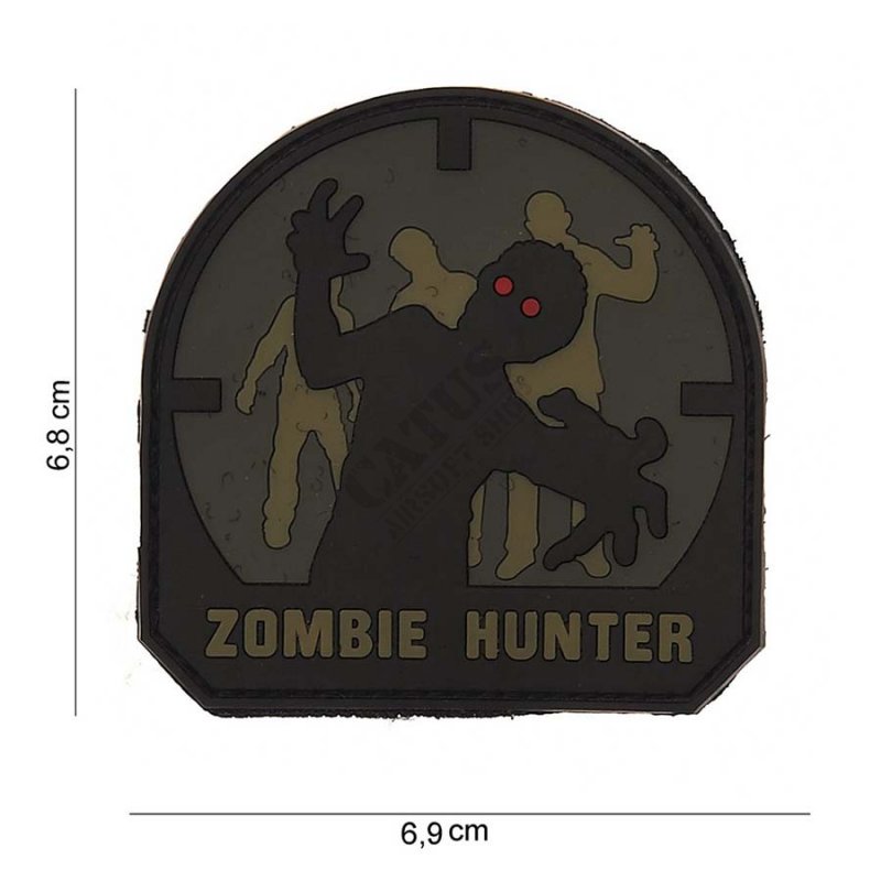Nášivka na suchý zips 3D Zombie Hunter 101 INC Olive Drab 