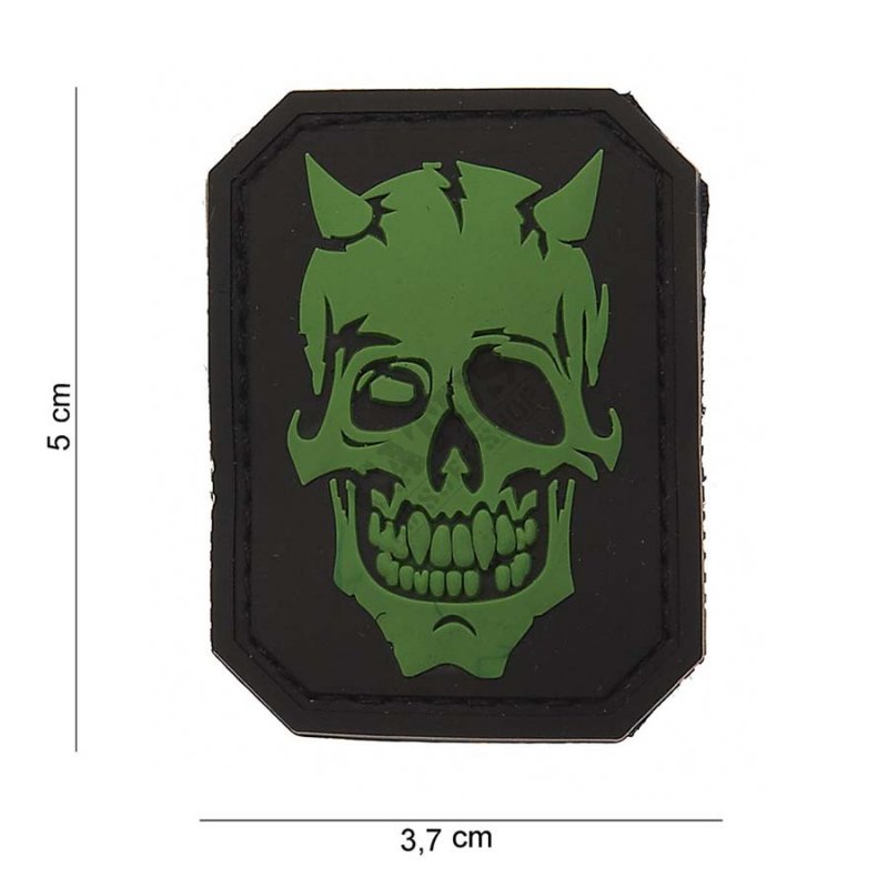 3D velcro patch PVC Devil Skull 101INC  