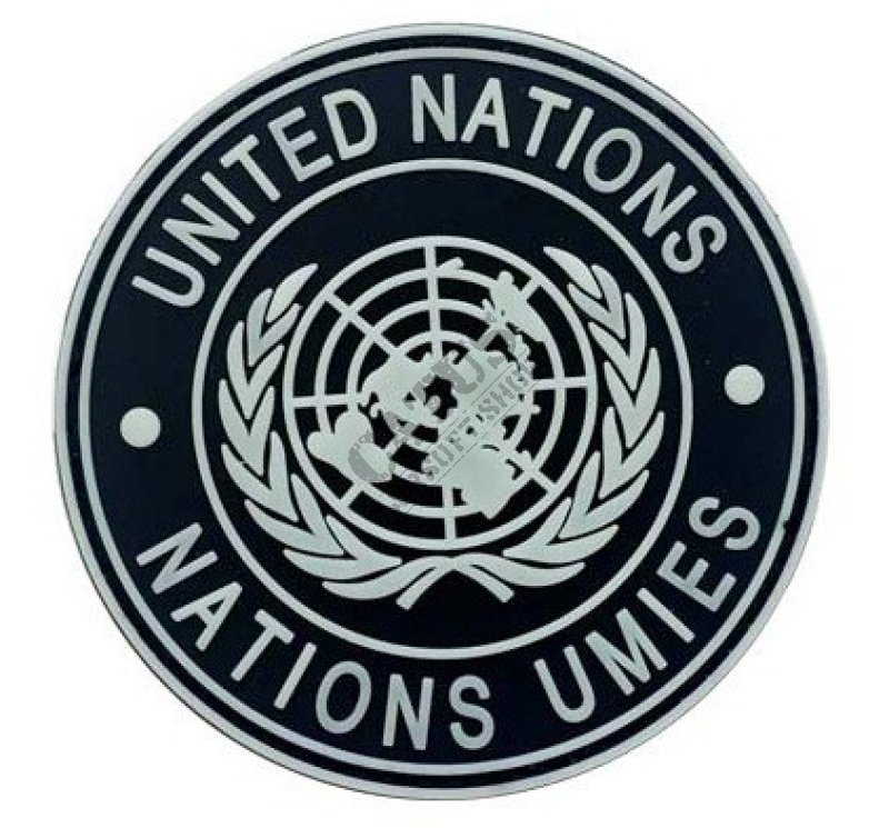 3D Felvarró - United Nations Fekete 
