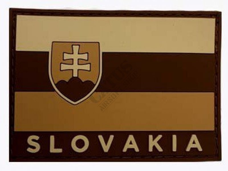 Tépőzáras 3D felvarró Szlovákia zászló Tan 