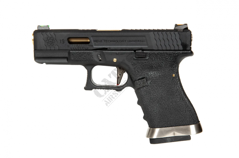 WET GBB G Force G19 T1 Green Gas airsoft pisztoly Fekete 