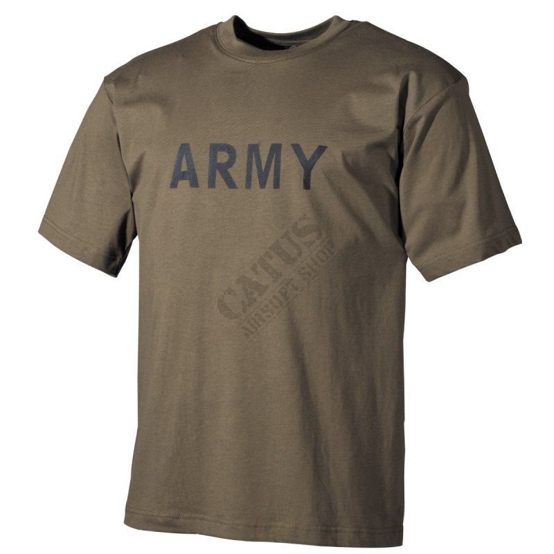 Army t-shirt with short sleeves MFH Oliva S