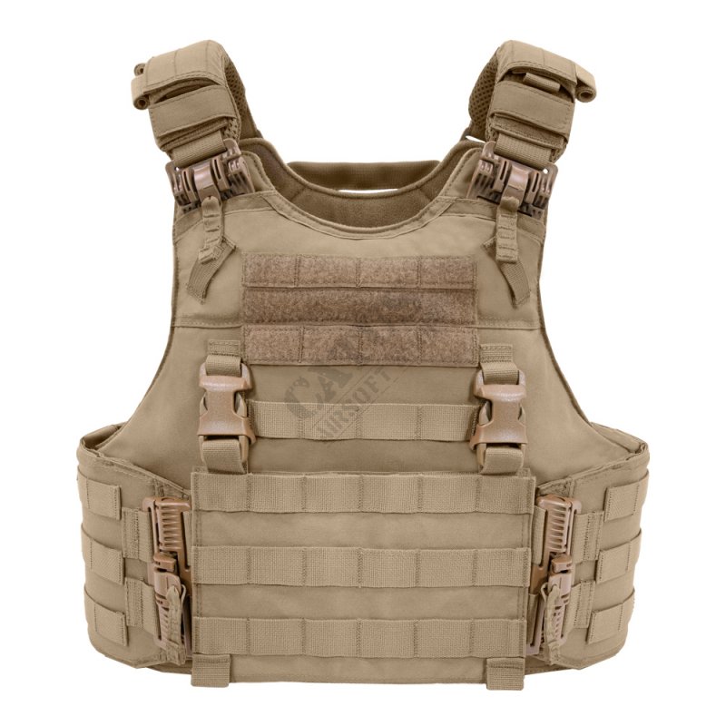 Tactical vest Quad Release Plate Carrier Warrior Coyote 