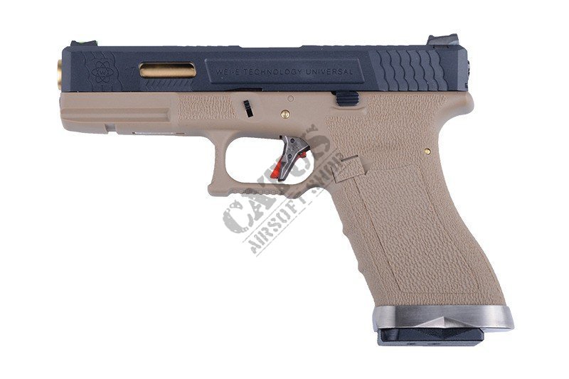 WE GBB G17 Force Green Gas airsoft pisztoly Tan 