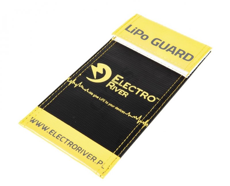 Védő zseb zseblámpáknak Li-Po Safety Bag-S ElectroRiver Fekete 