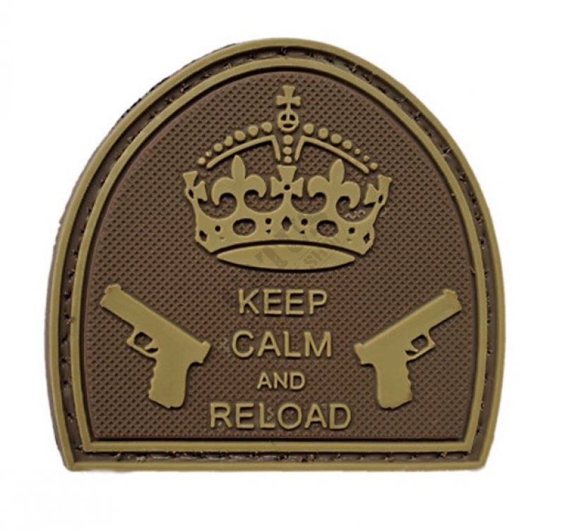 Felvarró - Keep Calm And Reload Tan 