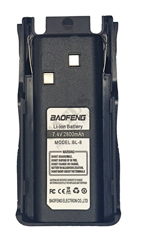 Baofeng GT-5 akkumulátor 2800 mAh Fekete 