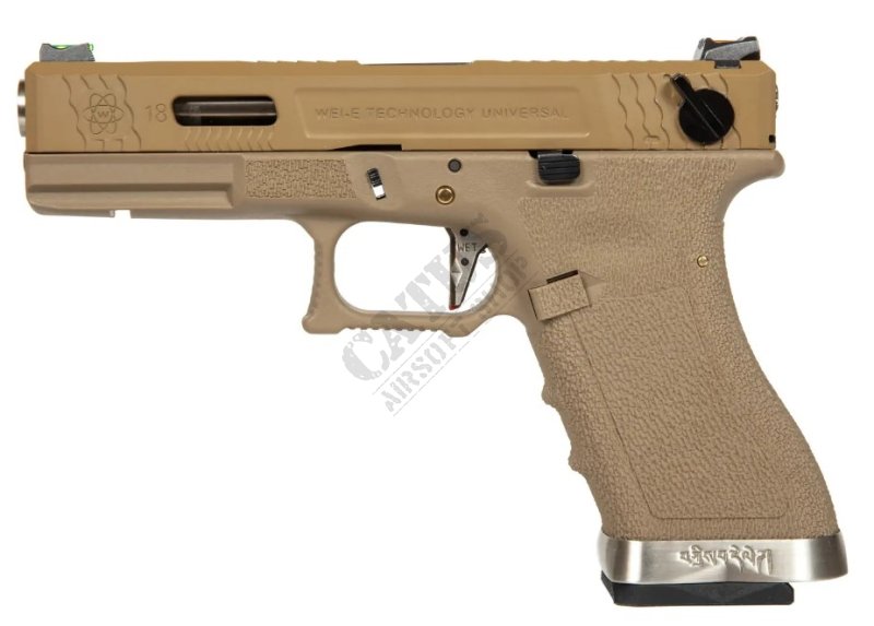 WE GBB G Force G18 T9 Green Gas airsoft pisztoly Tan 
