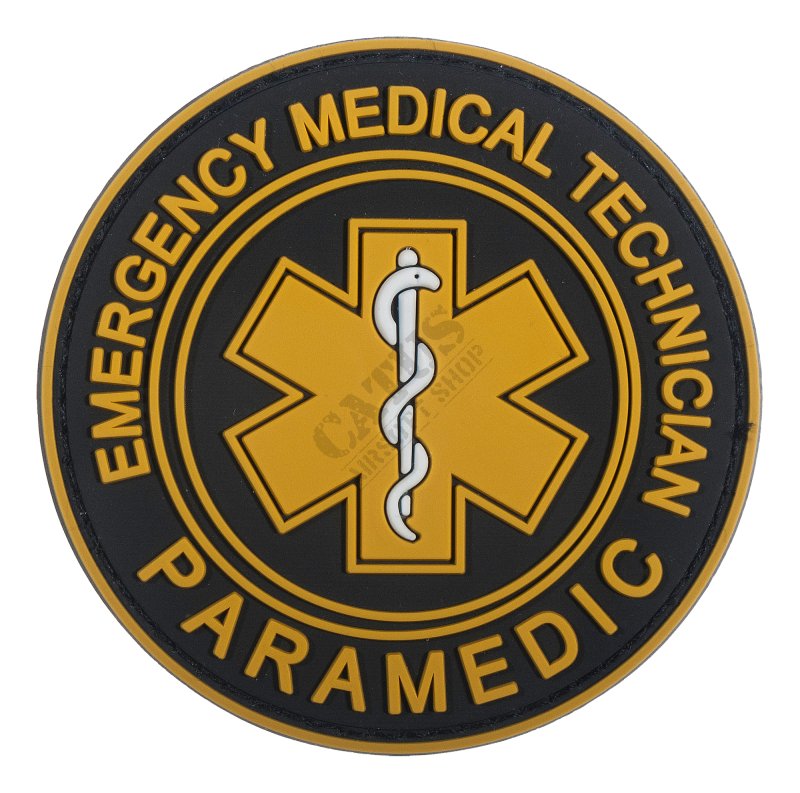 3D tépőzáras tapasz Paramedic Delta Armory Fekete-sárga 