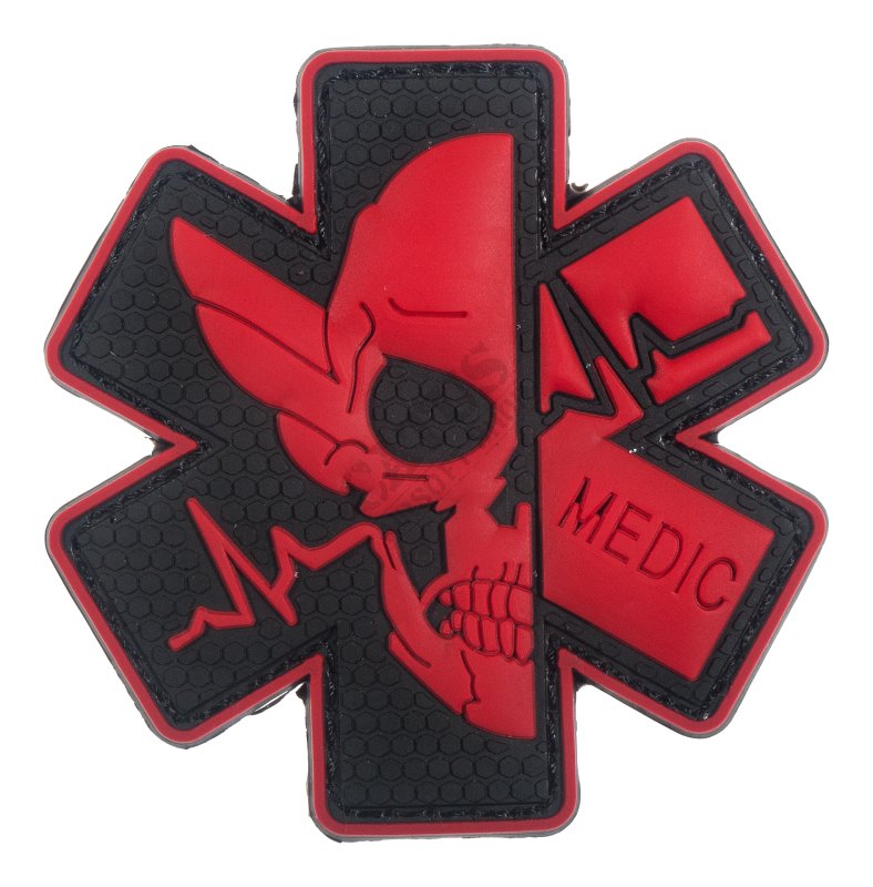 3D Medic Delta Armory tépőzáras tapasz Piros 
