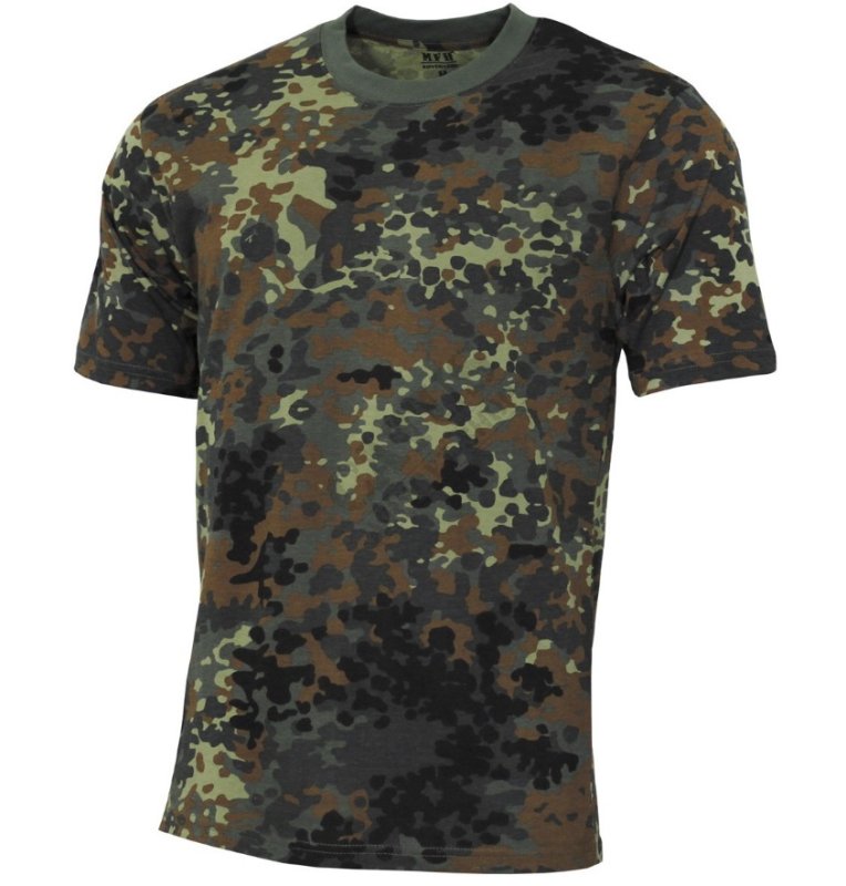 Streetstyle t-shirt with short sleeves MFH BW Camo S