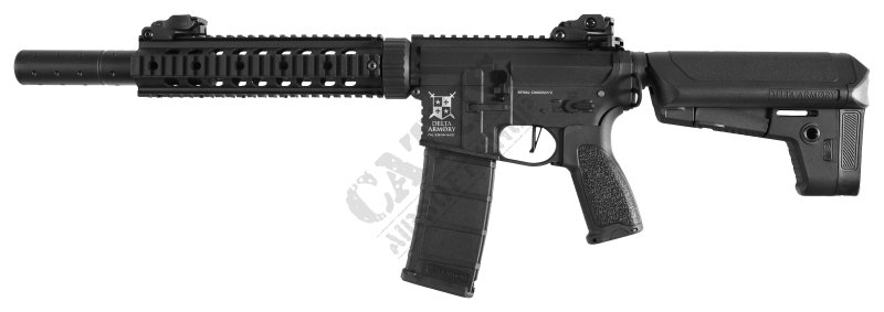 Delta Armory M4 AR15 SilentOps 9” Charlie airsoft fegyver Fekete 