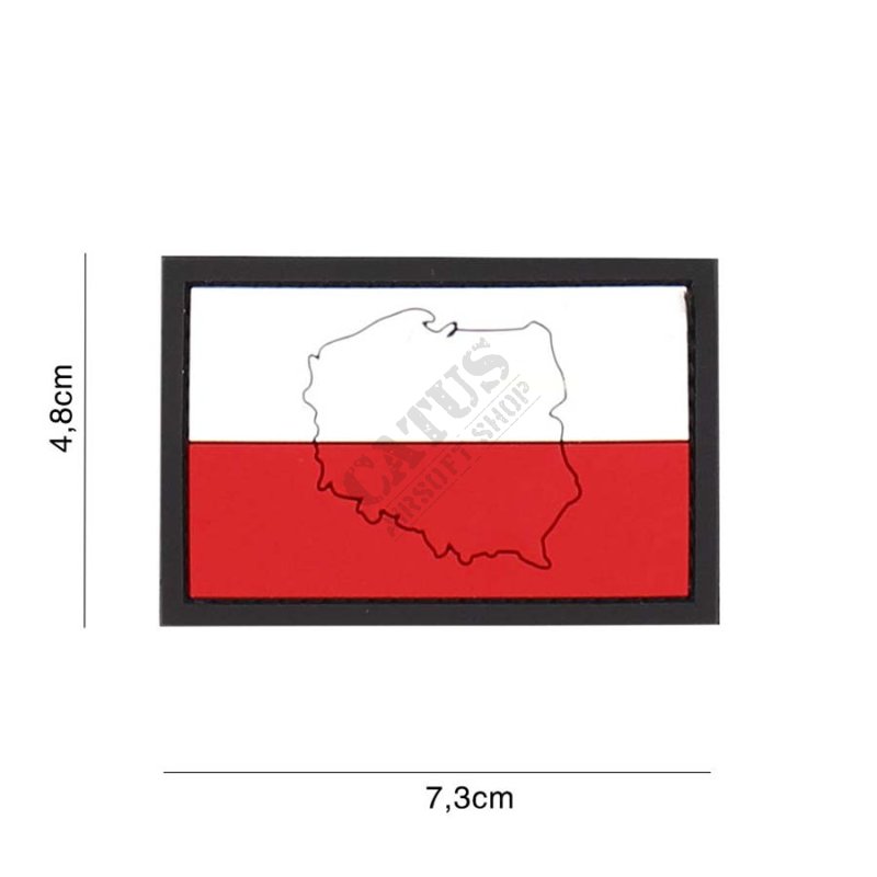101 INC Lengyelország zászló 3D felvarró  