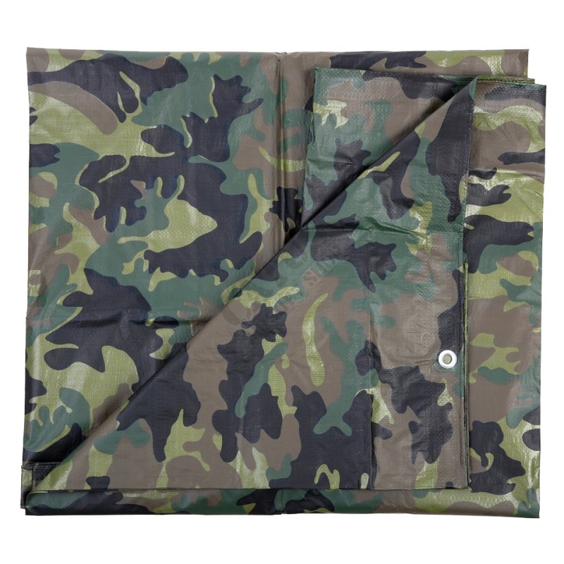 Camouflage tarpaulin 2 x 3 m Fosco Woodland 