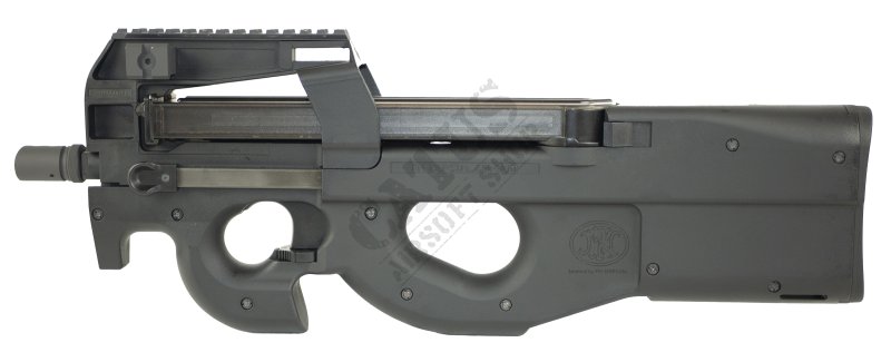 WE FN P90 GBB Green Gas airsoft fegyver Fekete 