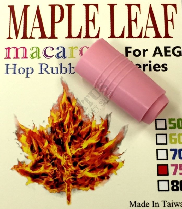 Airsoft Macaron Hop Up rubber 75° Maple Leaf Rózsaszín 