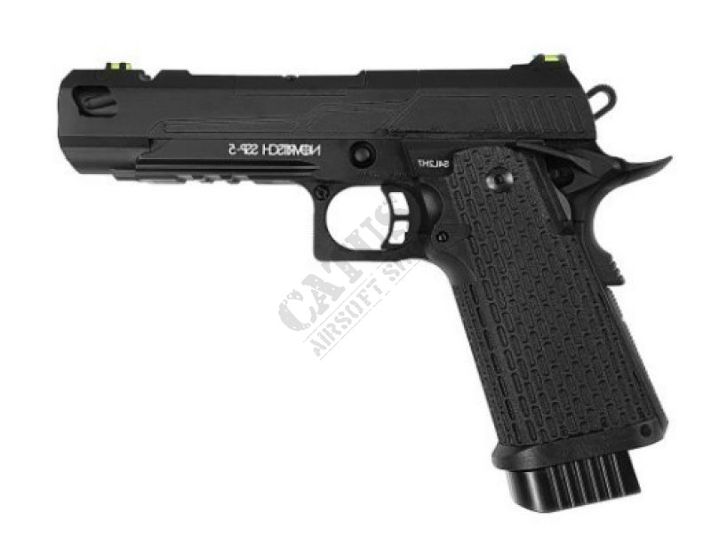 Novritsch airsoft pistol GBB SSP5 5,1" Green Gas Fekete 