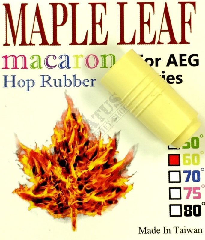 Airsoft Macaron Hop Up rubber 60° Maple Leaf Sárga 