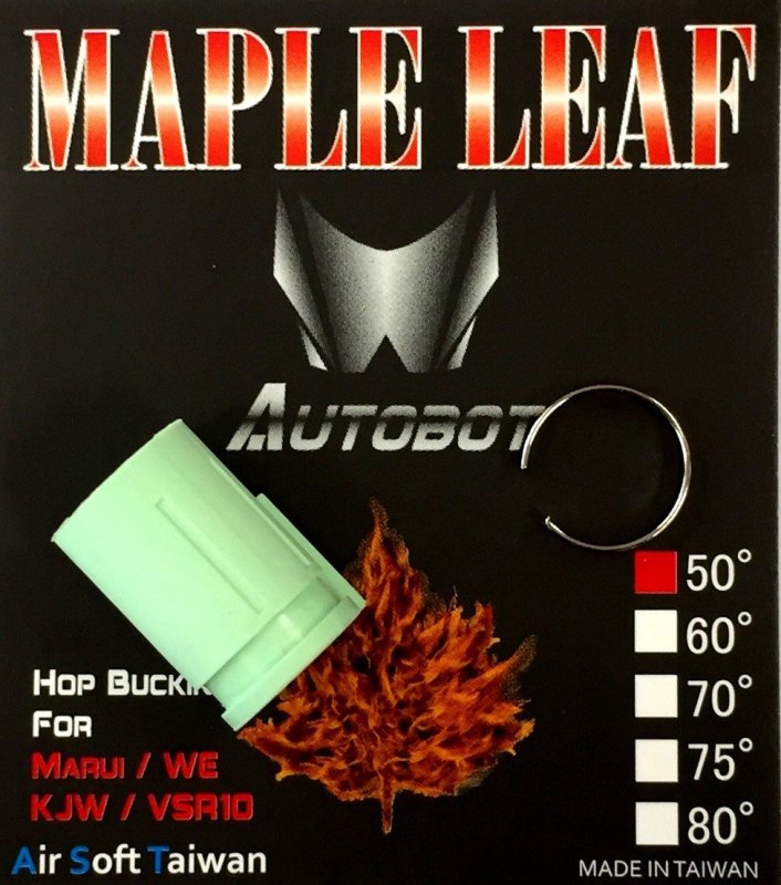 Airsoft Hop-up bucking  Autobot 50° Maple Leaf Zöld 