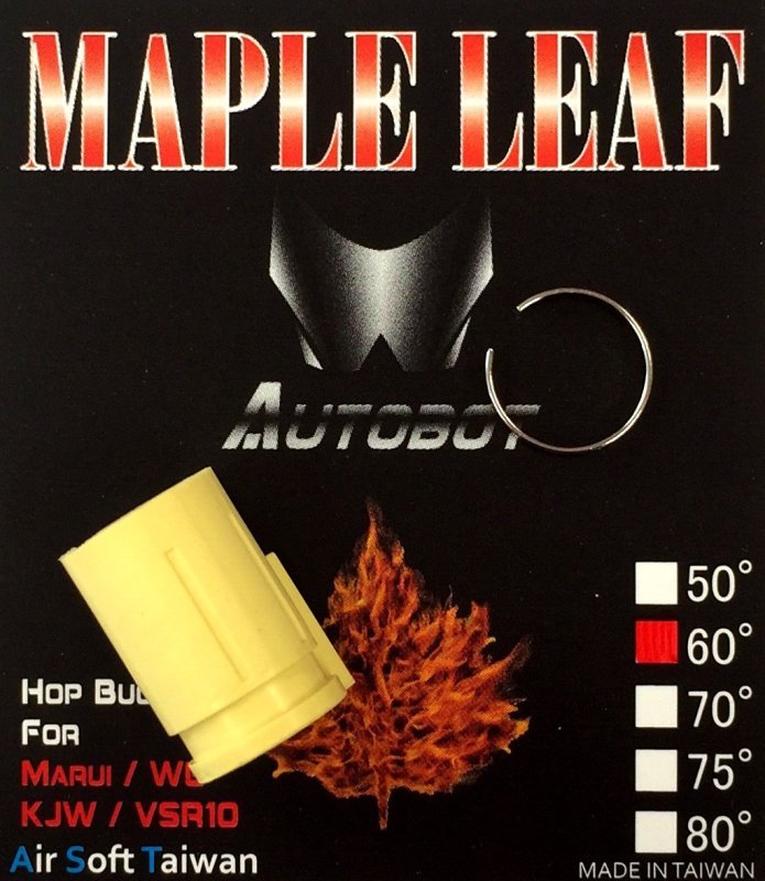 Airsoft Hop-up bucking Autobot 60° Maple Leaf Sárga 