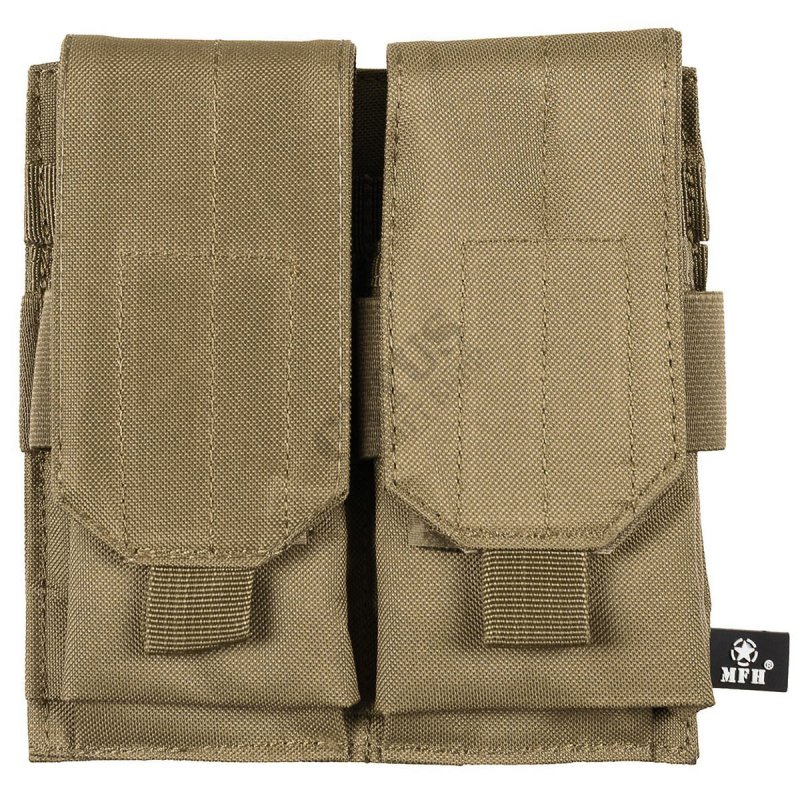 MOLLE double pouch for magazines MFH Coyote 