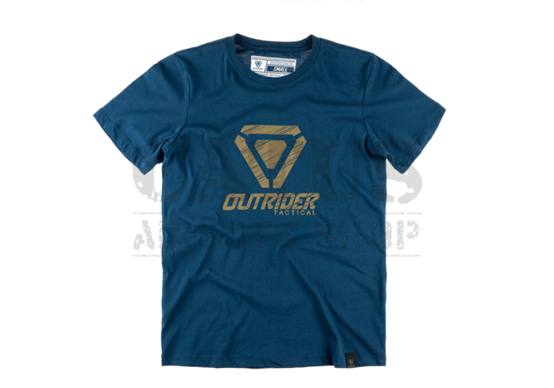 OT Scratched Logo Tee rövid ujjú Outrider kék S