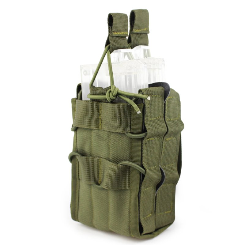 MOLLE double open pouch for M4 magazines Delta Armory Oliva 