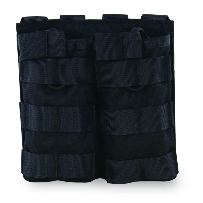 MOLLE double open pouch for M4 magazines Delta Armory Fekete 