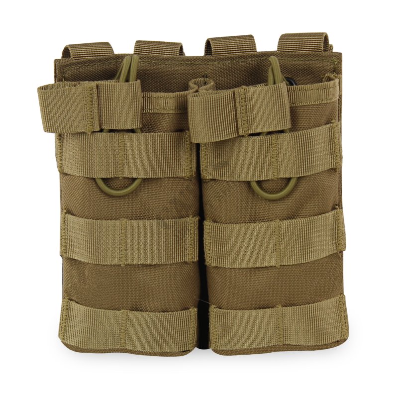MOLLE double open pouch for M4 magazines Delta Armory Tan 