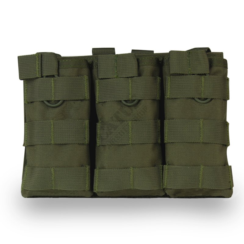 MOLLE triple open pouch for M4 magazines Delta Armory Oliva 