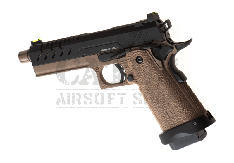 Vorsk airsoft pistol GBB Hi-Capa 4.3 Green Gas Half Tan 
