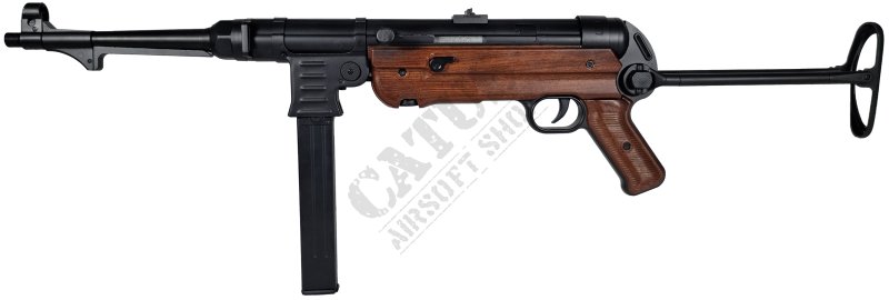 Cybergun airsoft fegyver Schmeisser MP40 GBBR Co2 Fekete-barna 