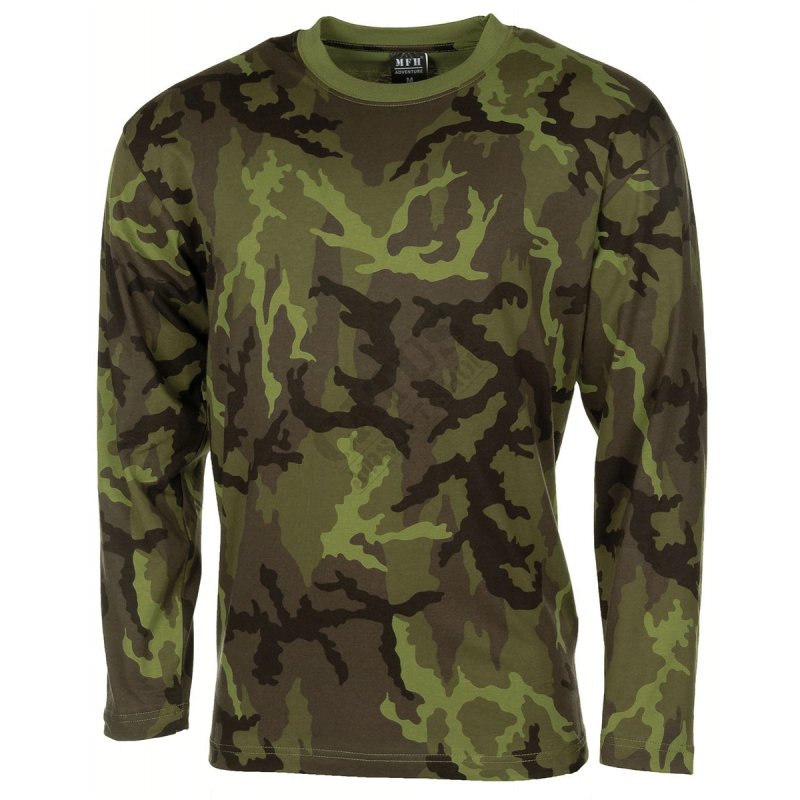 US camouflage T-shirt with long sleeves MFH M95 XL