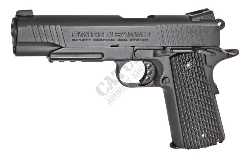 Swiss Arms légpisztoly SA1911 Tactical 4,5mm CO2 GBB Fekete 