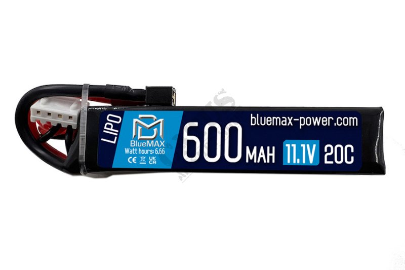 BlueMax LiPo 11,1V 600mAh 20C PDW Mini Deans airsoft akkumulátor  