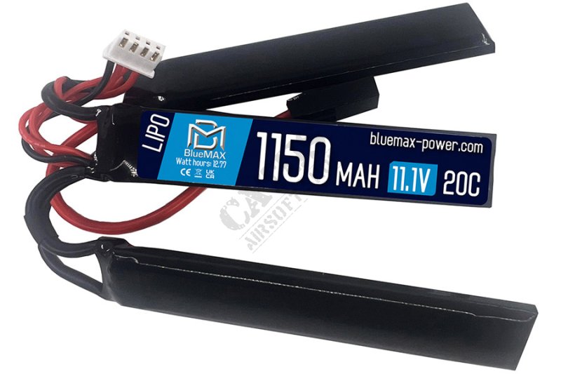 BlueMax LiPo 11.1V 1150mAh 20C triple Tamiya airsoft akkumulátor  