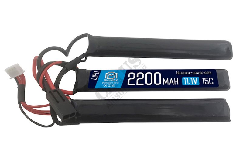 BlueMax LiPo 11,1V 2200mAh 15C Tamiya osztott airsoft akkumulátor  